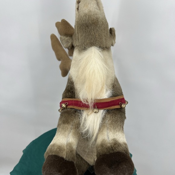 Large Realistic Soft Plush Reindeer Decoration By Sterling Inc. 19" Long - Picture 9 of 11